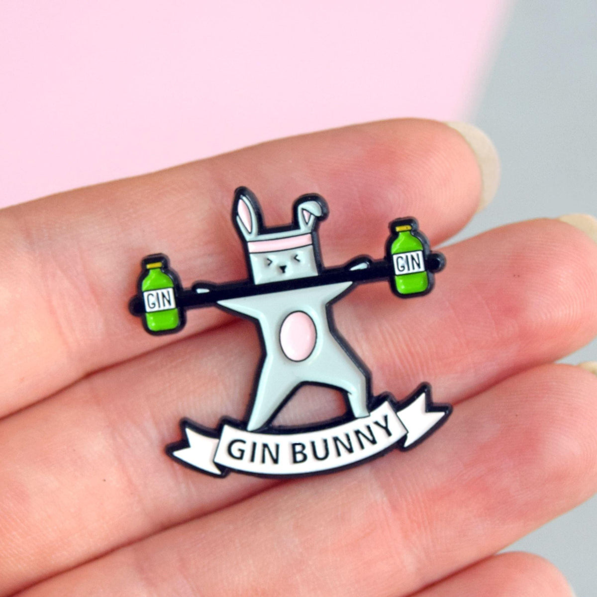 'Gin Bunny' Enamel Pin Badge - Of Life & Lemons®