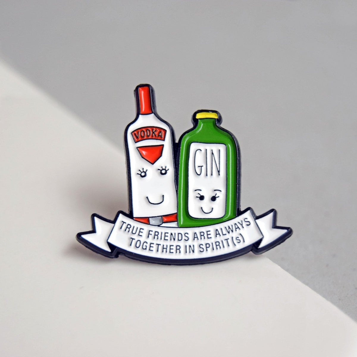 'Together in Spirits' Friendship Enamel Pin Badge - Of Life & Lemons®