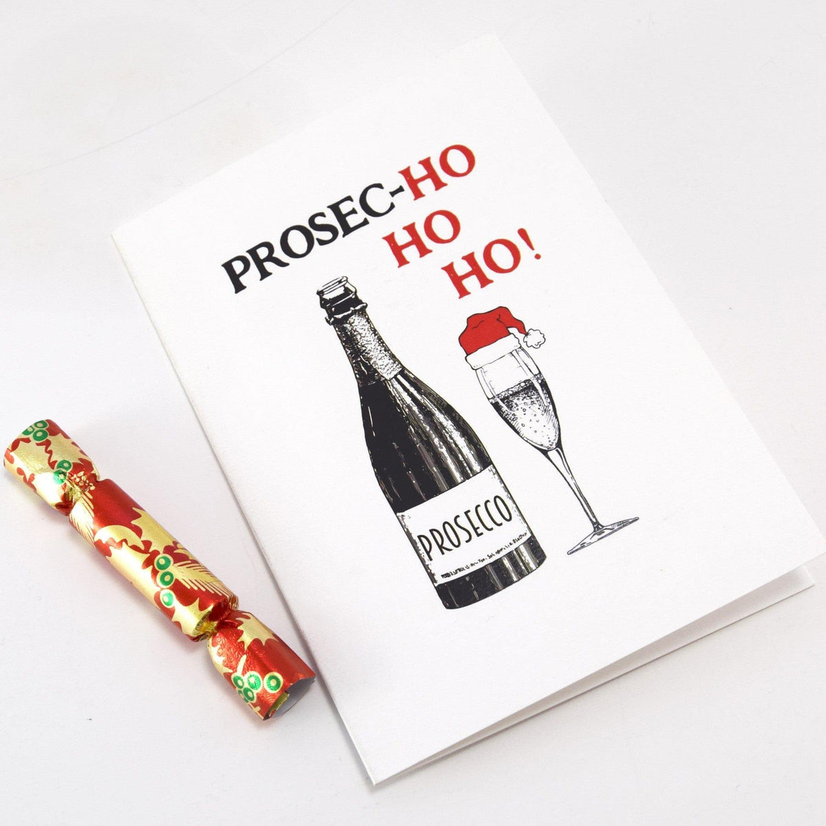 'Prosec - hohoho' Funny Prosecco Christmas Card - Of Life & Lemons®