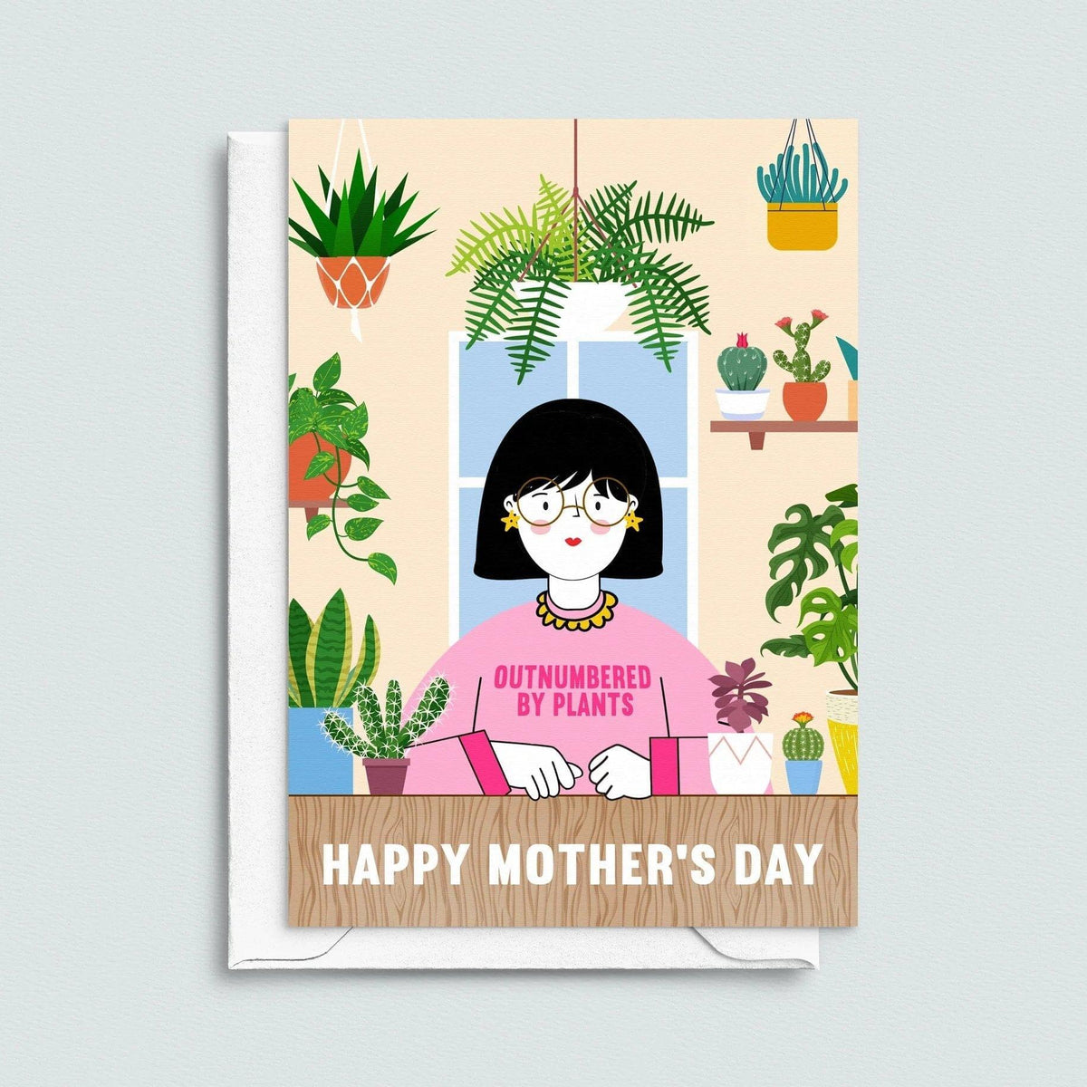 'Outnumbered By Plants' Mother's Day Card - Of Life & Lemons®