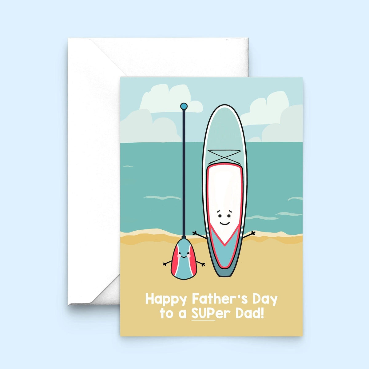 Stand Up Paddle Board Father's Day Card - Of Life & Lemons®