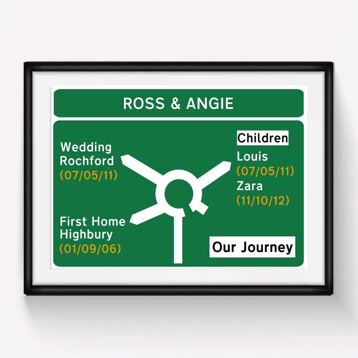 Personalised Road Sign Print - Of Life & Lemons®
