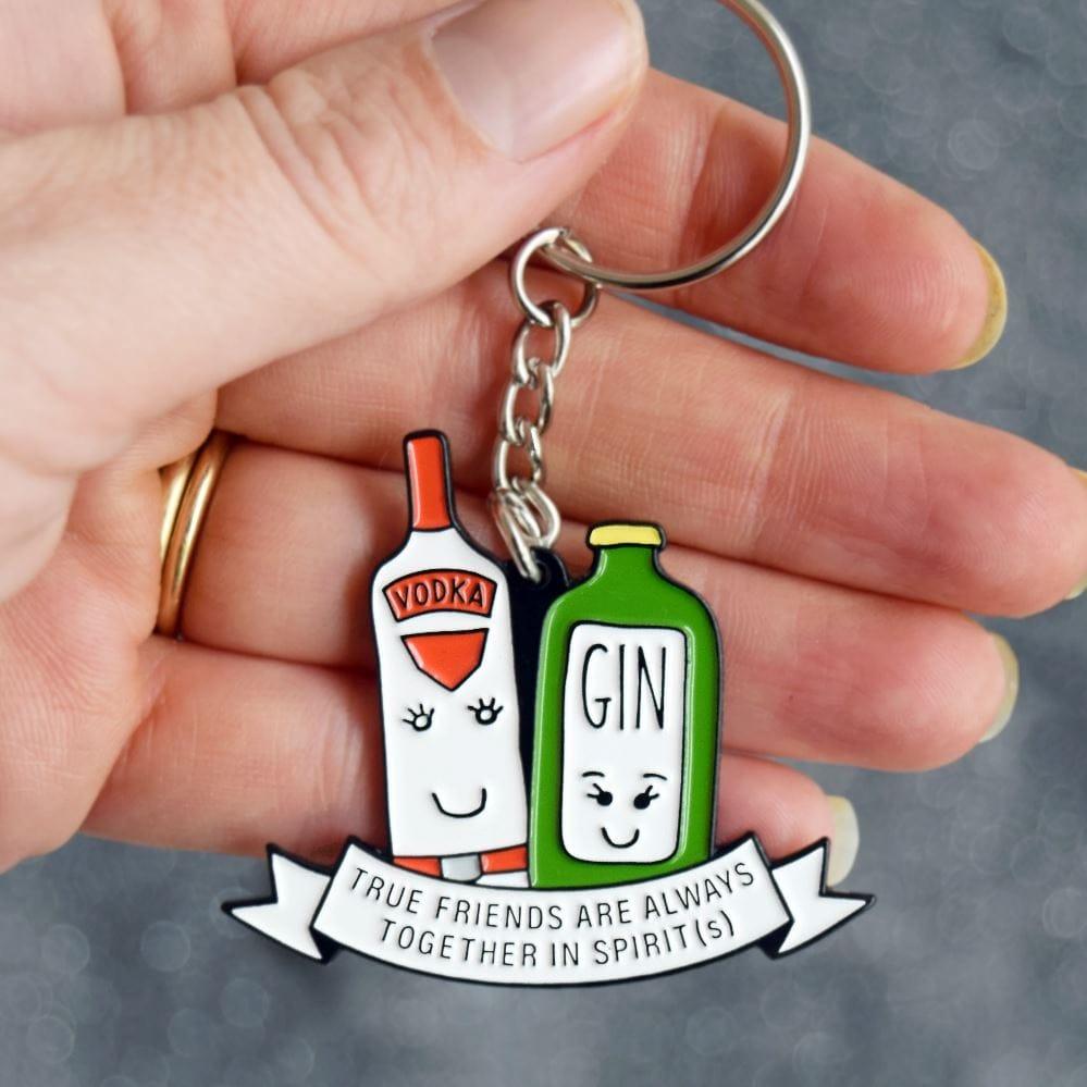 'Together in Spirits' Friendship Keyring - Of Life & Lemons®