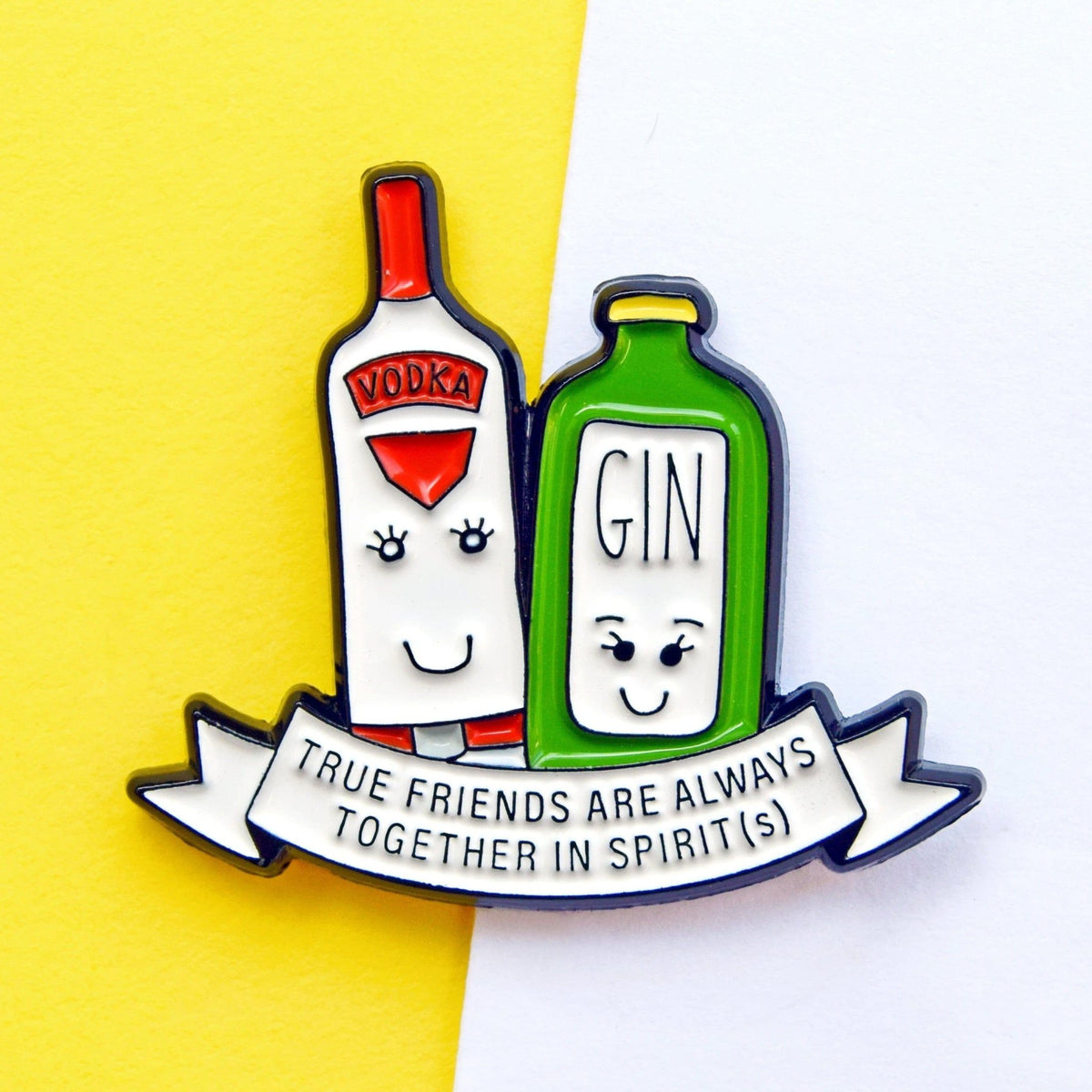 'Together in Spirits' Friendship Enamel Pin Badge - Of Life & Lemons®