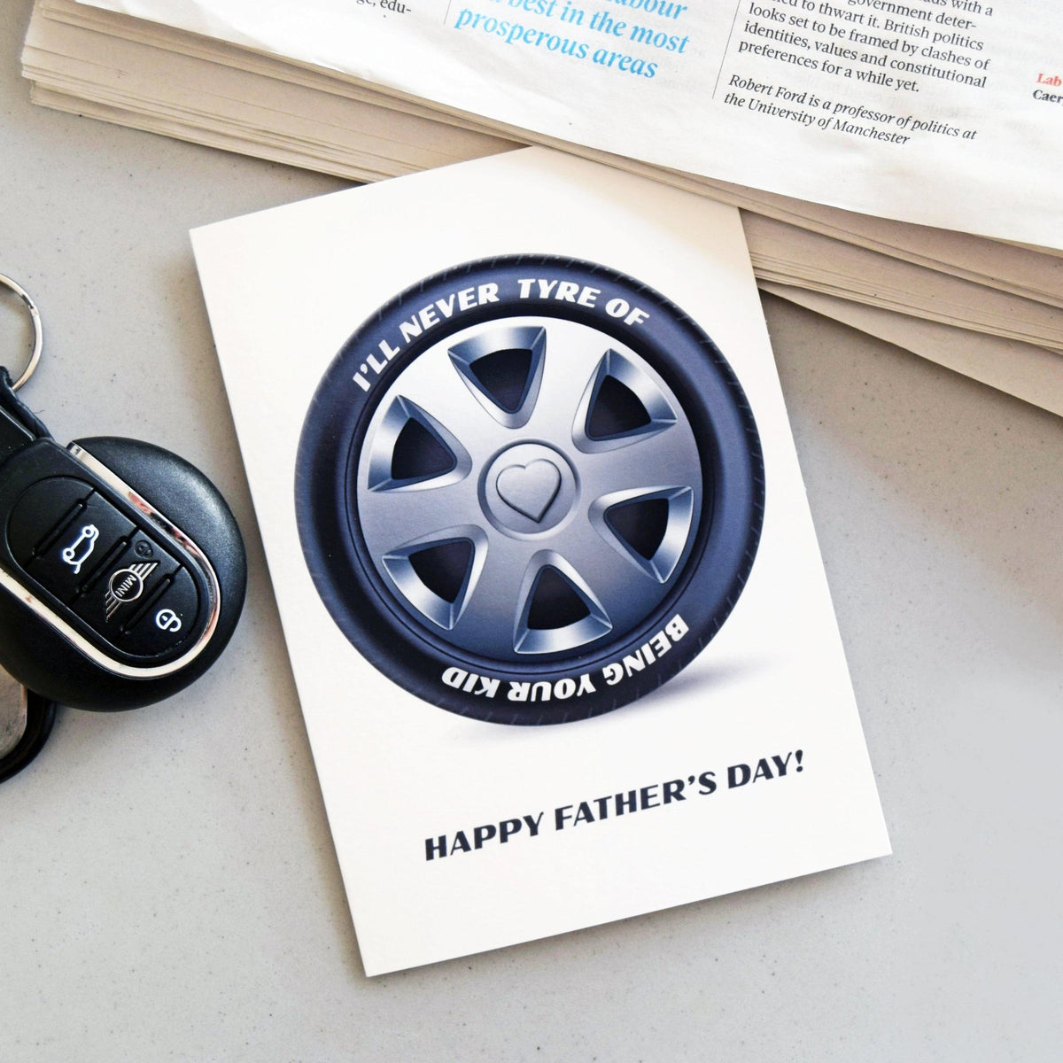 Funny Tyre Father's Day Card - Of Life & Lemons®