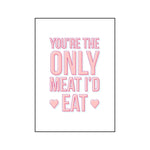 Funny Vegan Valentine's Card Cards for your Other Half Of Life & Lemons 
