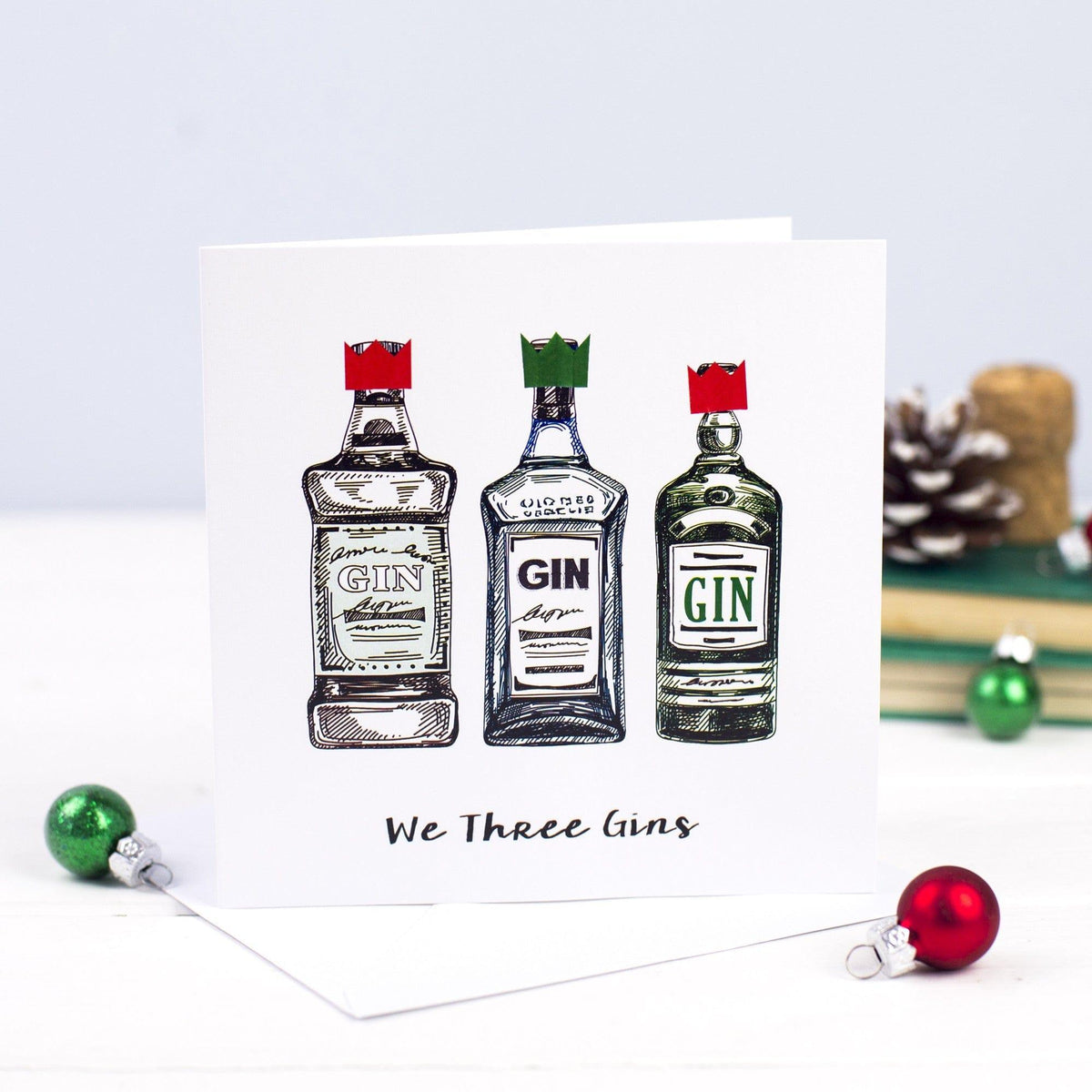 'We Three Gins' Christmas Card - Of Life & Lemons®