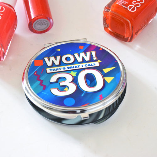 Compact Mirror 30th Birthday Gift