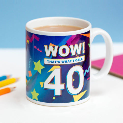 'Wow! That's What I Call 40' Birthday Mug - Of Life & Lemons®