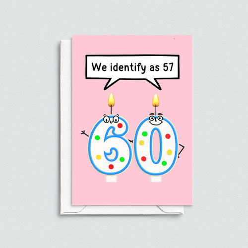 'Identify as 57' Funny 60th Birthday Card - Of Life & Lemons®