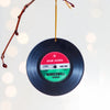 'Our Song' Bespoke Vinyl Record Christmas Tree Decoration