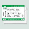 Personalised Football Ticket Card For Dad