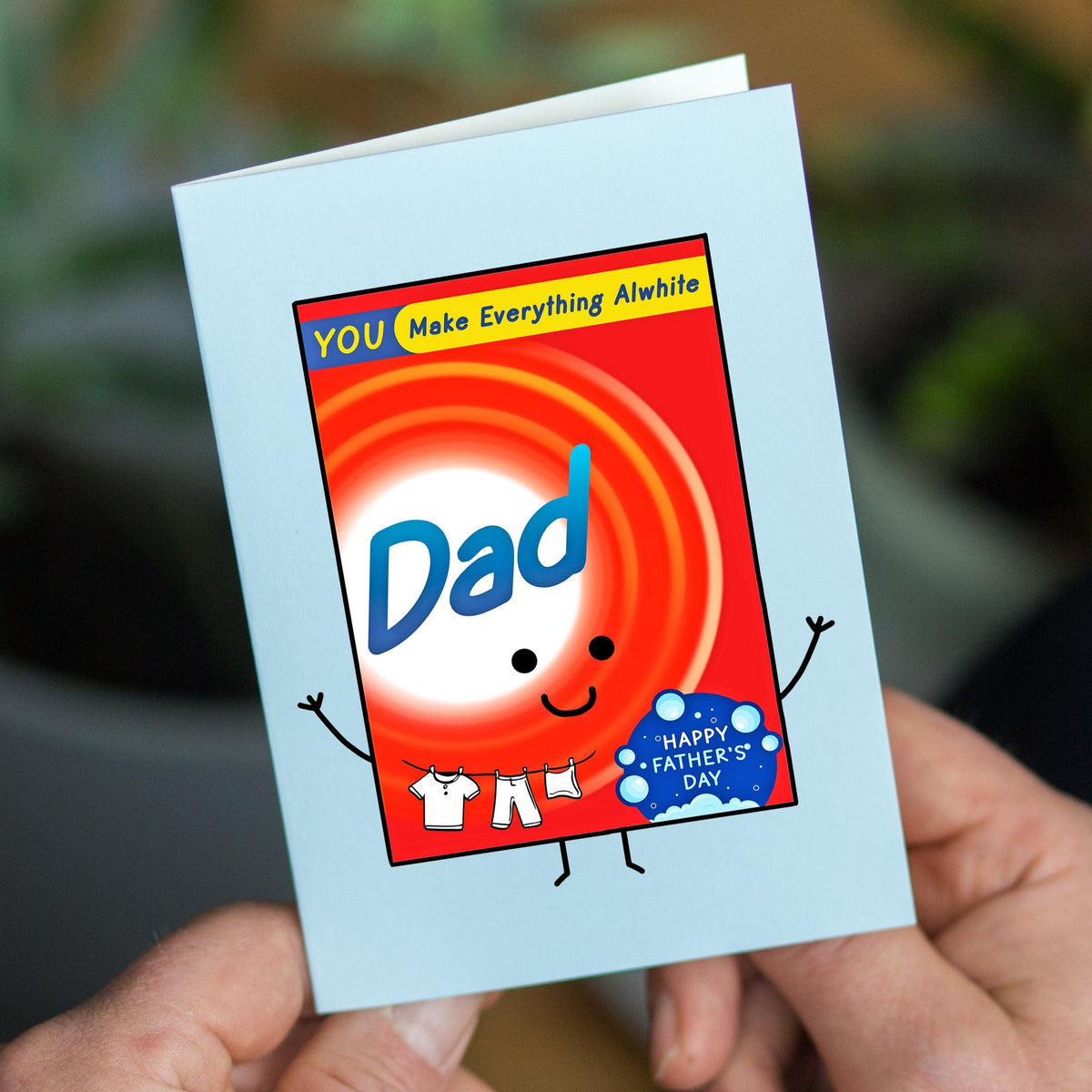A FUNNY FATHER'S DAY CARD BY OF LIFE AND LEMONS FEATURING HUMOROUS PUNS