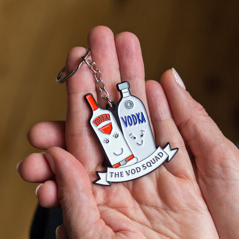 'Vod Squad' Vodka Friendship Keyring