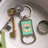 Funny Beer Bottle Opener Keyring for Dad