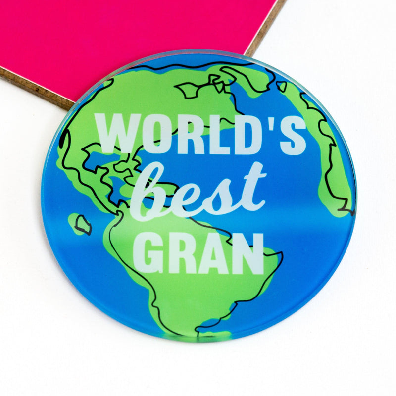 'World's Best Gran' Coaster - Of Life & Lemons®