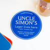 Personalised 'Blue Plaque' Glass Coaster for Uncle - Of Life & Lemons®