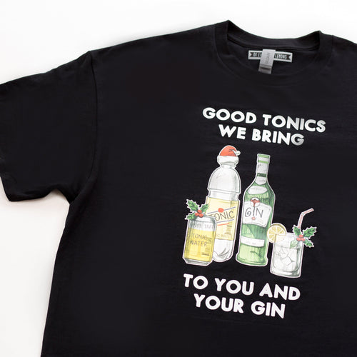Gin themed christmas t-shirt for men
