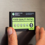 Funny Personalised Food Rating Fridge Magnet