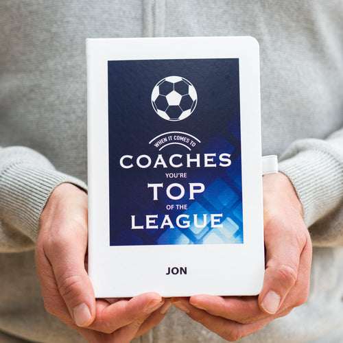 Personalised Notebook Gift for Football Coach - Of Life & Lemons®