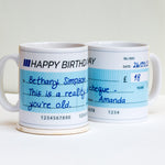 Personalised 'Reality Cheque' Birthday Mug - Of Life & Lemons®