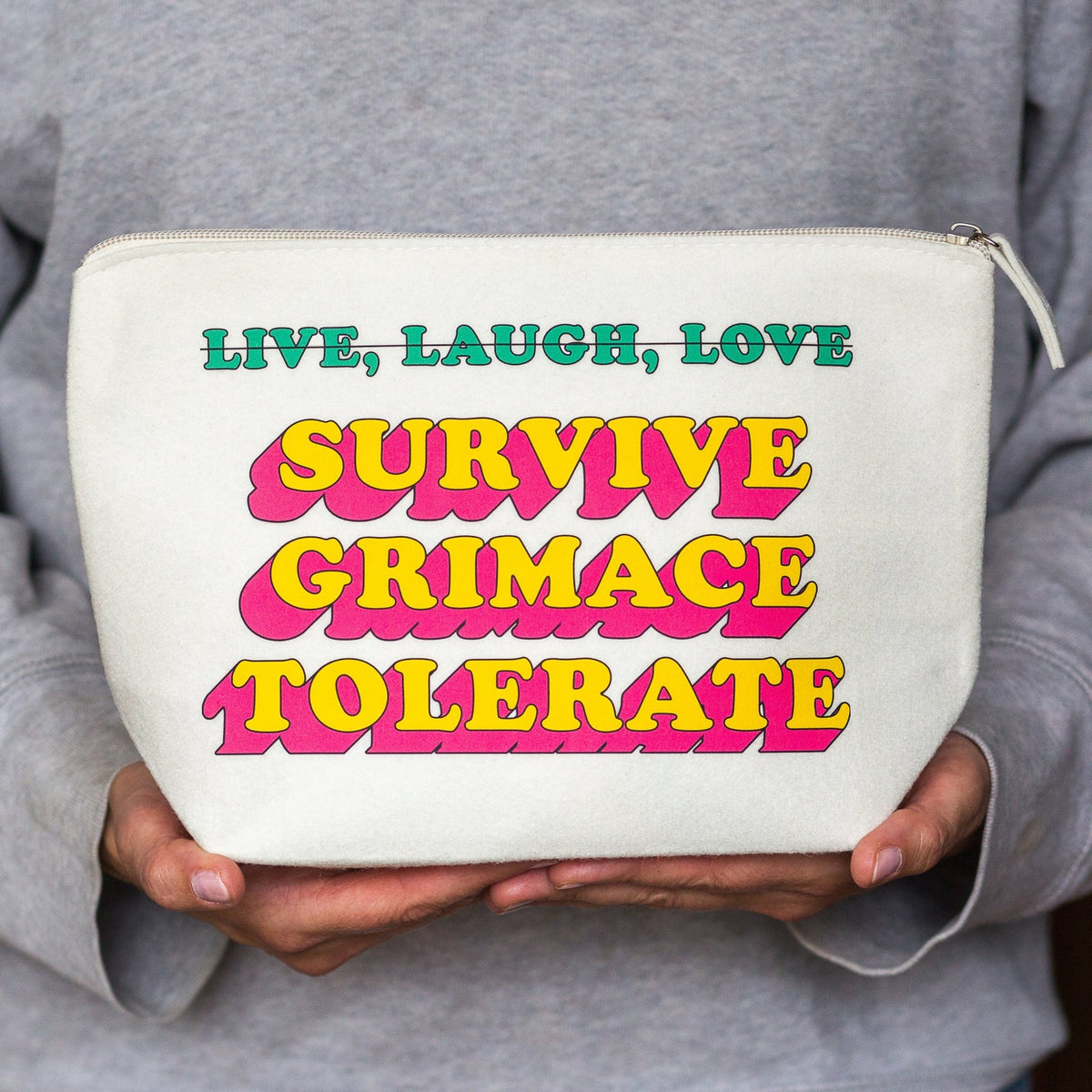 Anti 'Live, Laugh, Love' Cosmetic Bag - Of Life & Lemons®