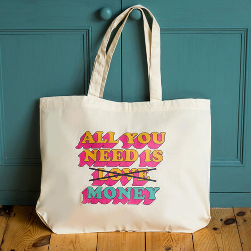 'All You Need Is Money' Funny Tote Bag - Of Life & Lemons®