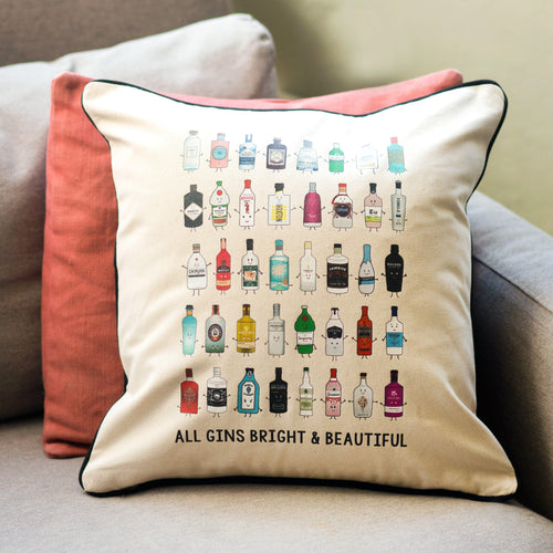 'All Gins Bright & Beautiful' Cushion
