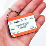 Personalised Train Ticket Keyring for Grandad - Of Life & Lemons®