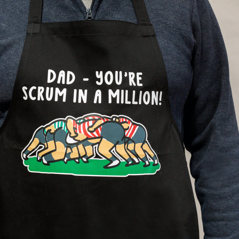 'Scrum In A Million' Rugby Apron for Dad