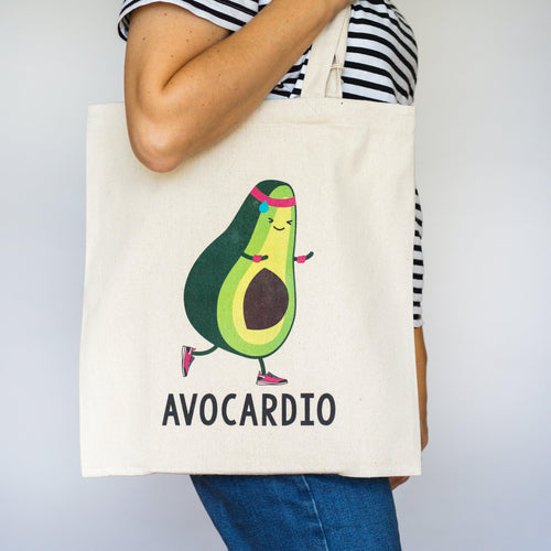 Funny 'Avocardio' Tote Bag