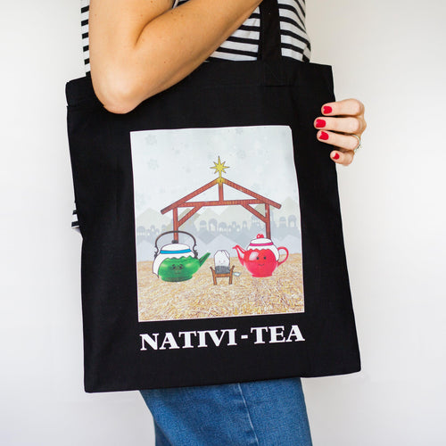 'Nativi-Tea' Christmas Tote Bag - Of Life & Lemons®
