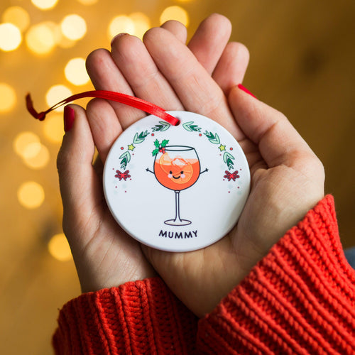 'Favourite Drink' Personalised Christmas Tree Decoration - Of Life & Lemons®