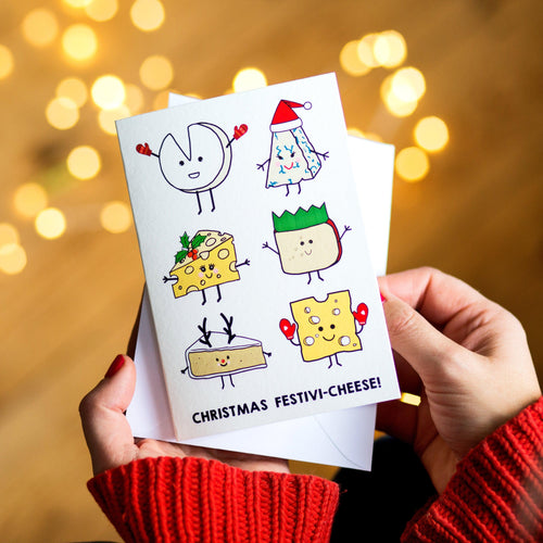 Funny Cheese Christmas Card