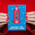 Funny Prime Hydration Christmas Card