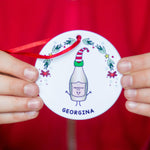 'Favourite Drink' Personalised Christmas Tree Decoration - Of Life & Lemons®