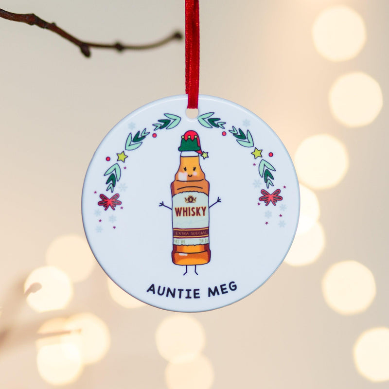 'Favourite Drink' Personalised Christmas Tree Decoration