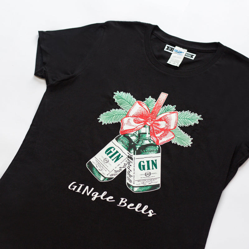 'GINgle Bells' Ladies Christmas T-Shirt