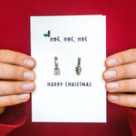Funny Gardening Christmas Card & Cufflinks