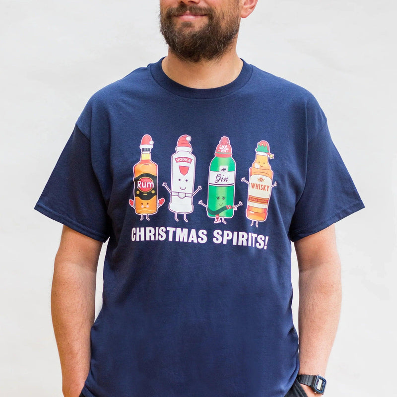 'Christmas Spirits' Mens Christmas T-Shirt