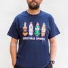 alcohol themed Christmas tee for men