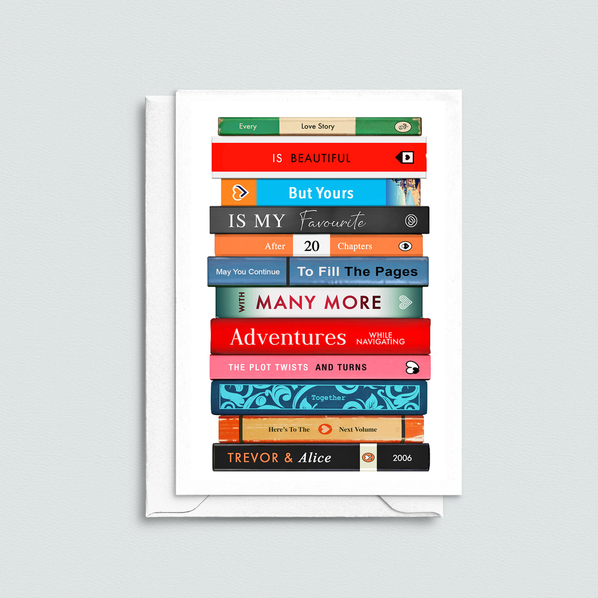 Personalised Books Anniversary Card - Of Life & Lemons®