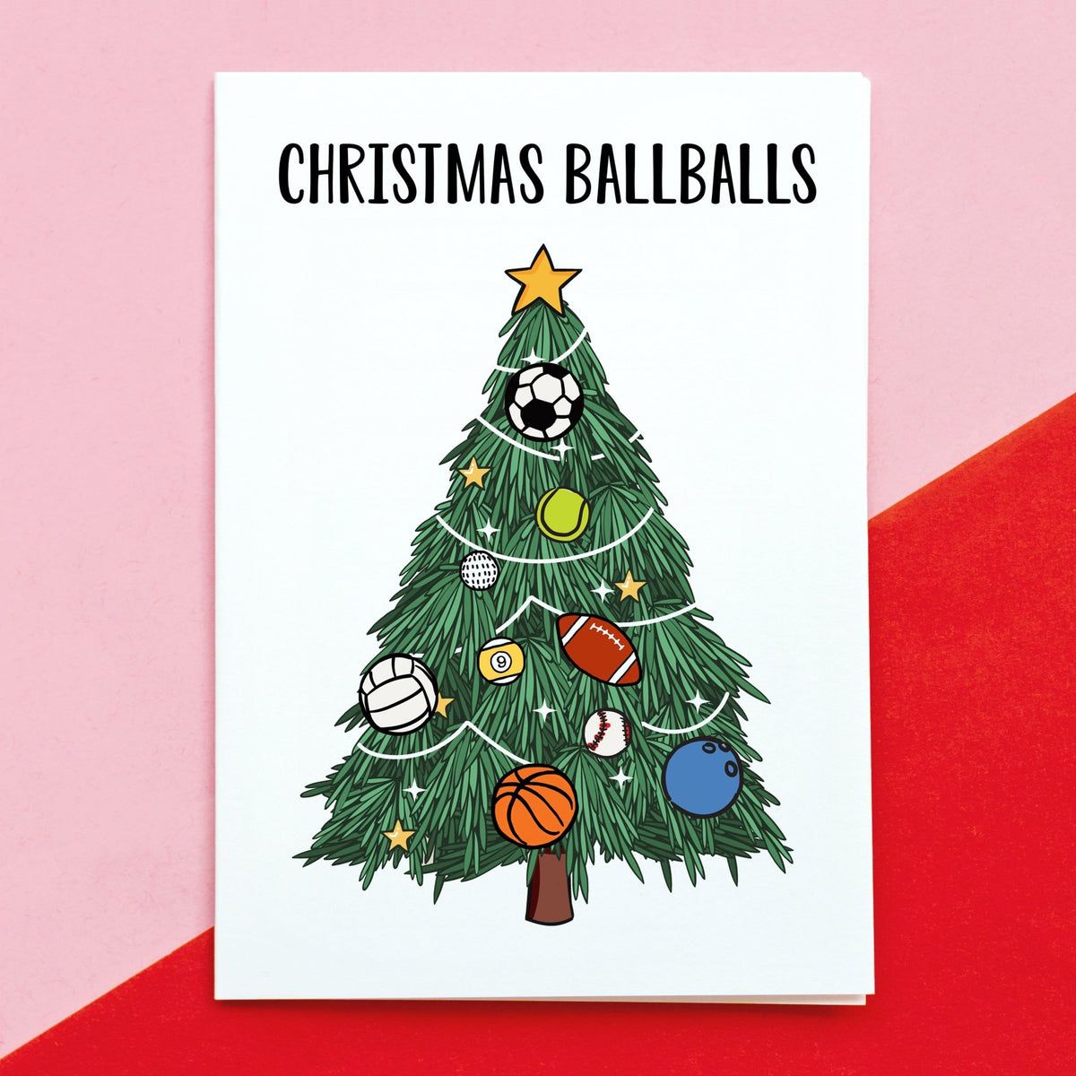 Funny Sport Christmas Card - Of Life & Lemons®