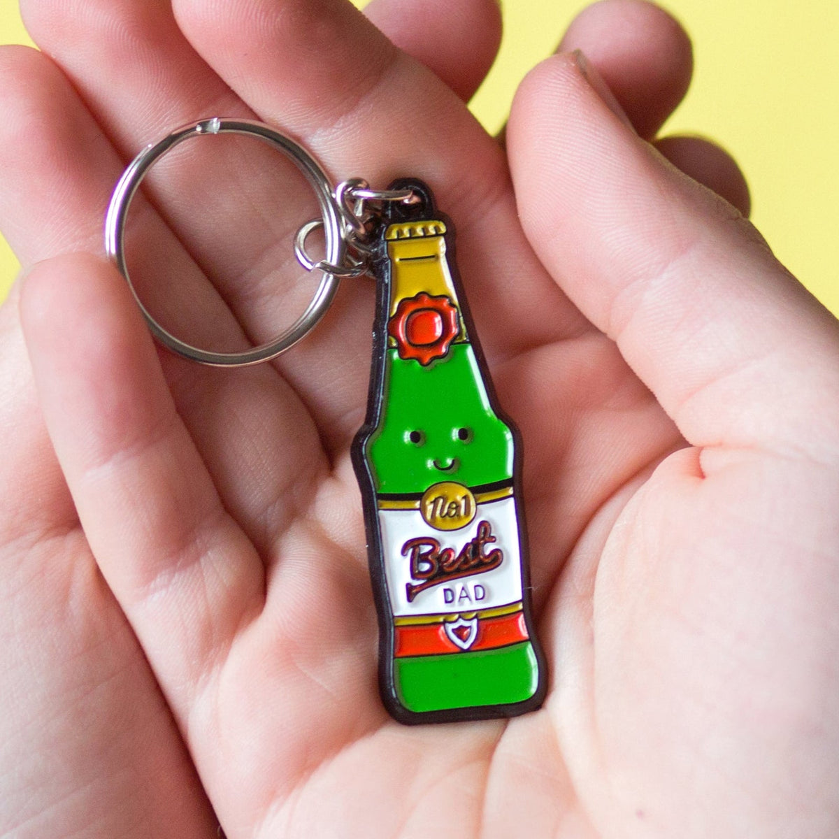 'Best Dad' Beer Keyring for Dad - Of Life & Lemons®