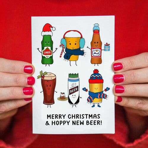 Funny Beer Christmas Card - Of Life & Lemons®