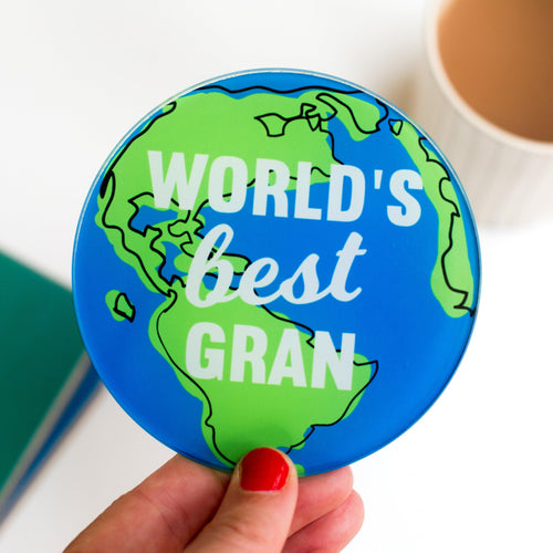 'World's Best Gran' Coaster - Of Life & Lemons®