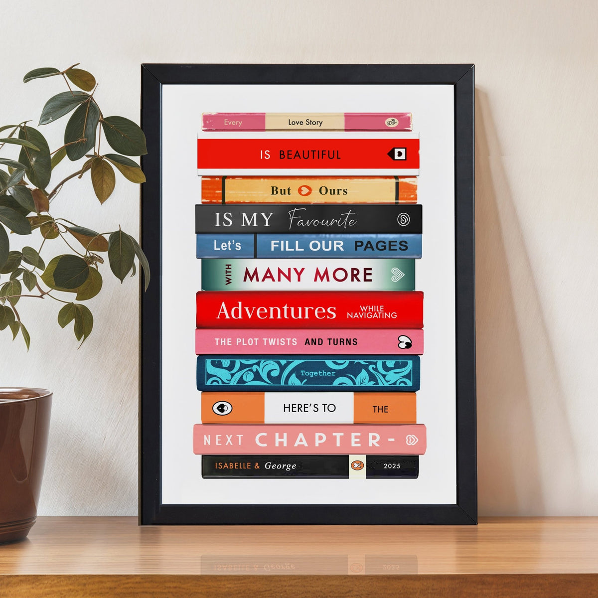 Personalised Book Print for Couples - Of Life & Lemons®