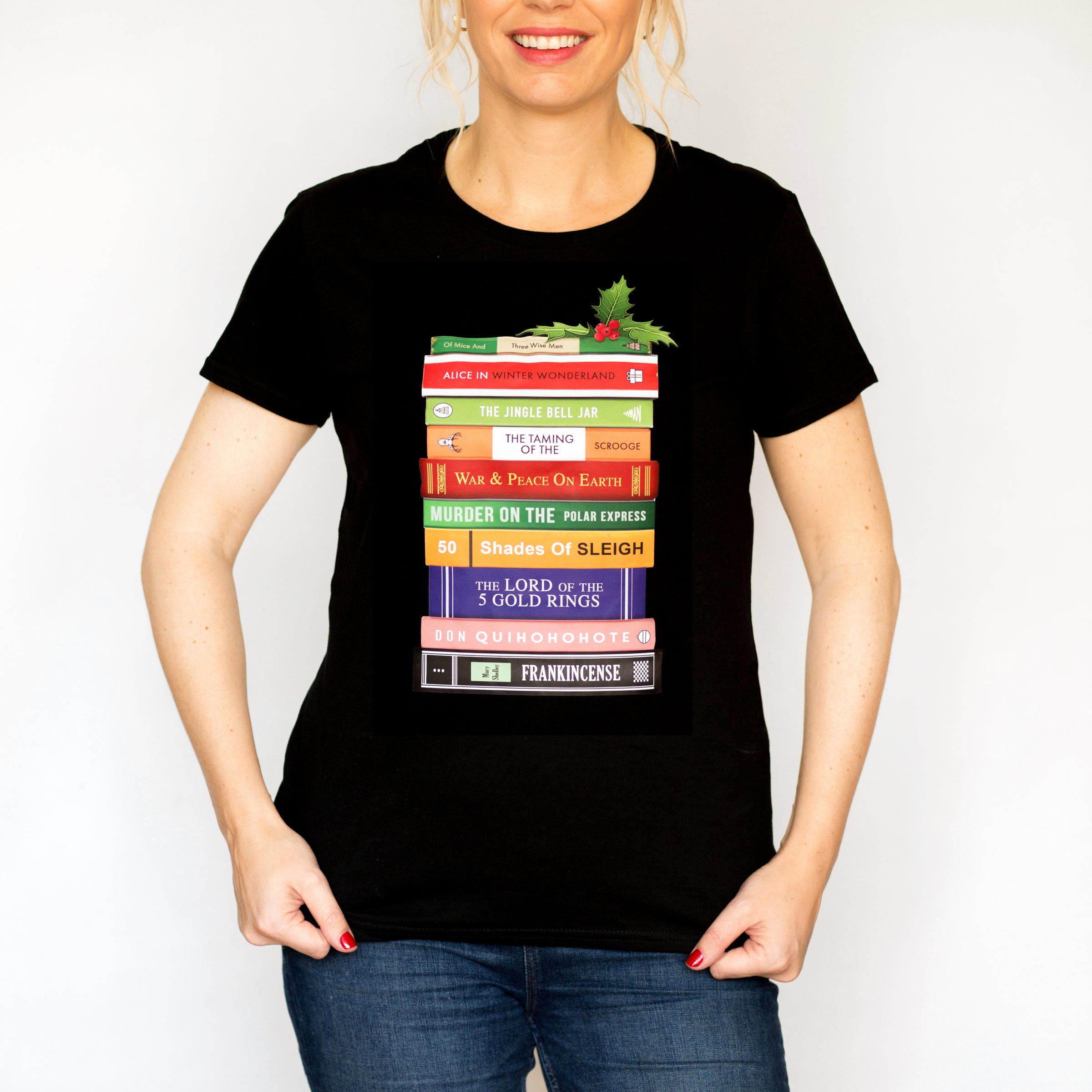 Funny Book Puns Ladies Christmas T Shirt Of Life Lemons