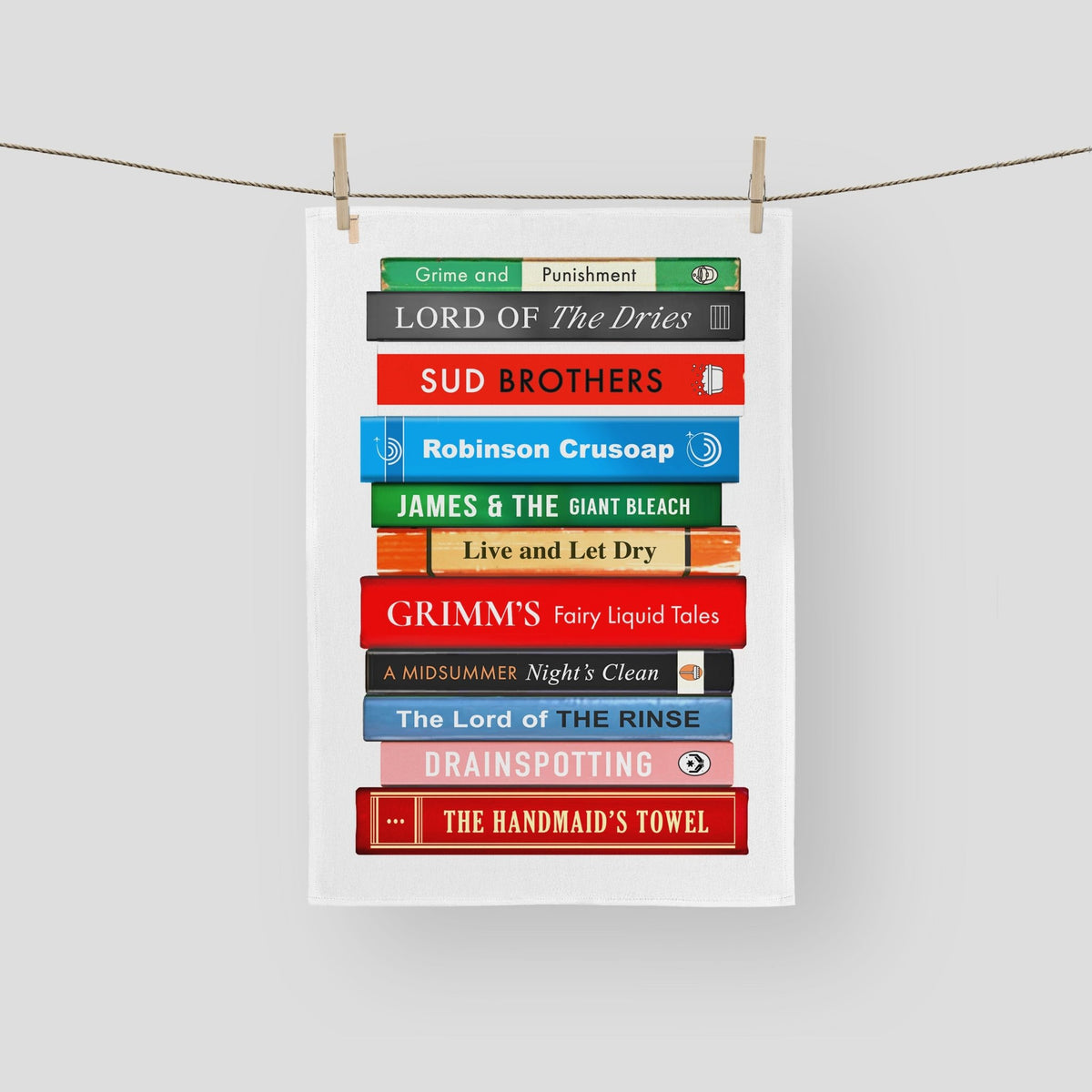 Funny Book Themed Tea Towel - Of Life & Lemons®