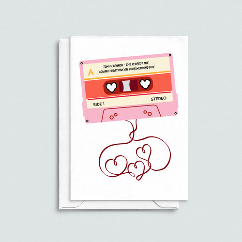 'Perfect Mix' Personalised Wedding Card